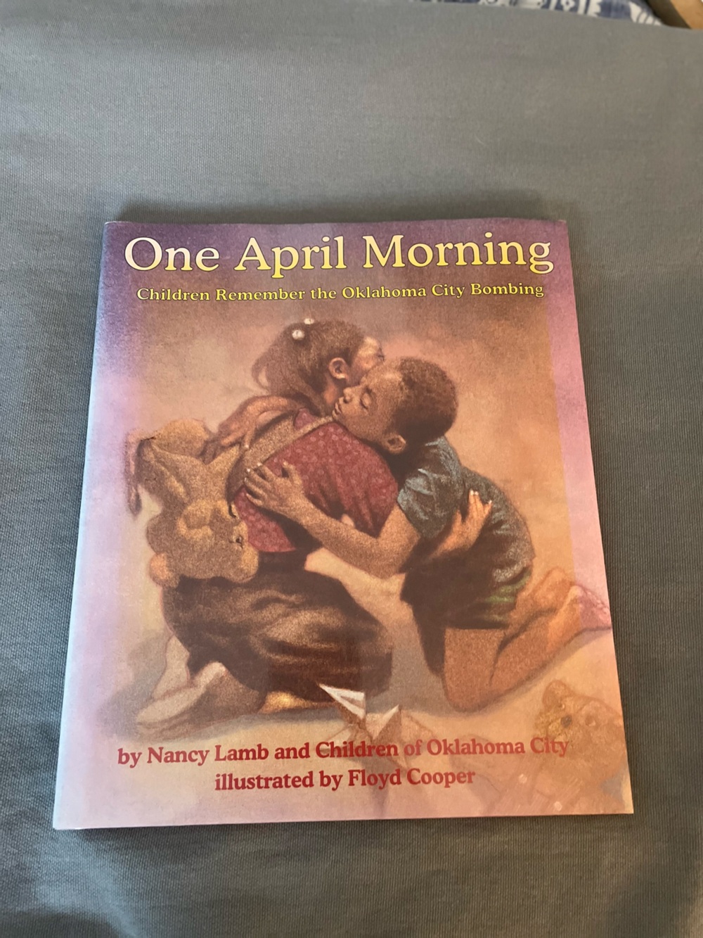 One April Morning Hardcover Book - Red/Burgundy Cover